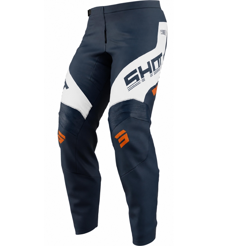 Pantalon de motocross enfant Shot Draw Struck bleu-orange
