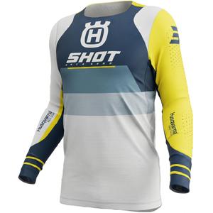 Maillot cross Shot Aerolite HVA 27 bleu