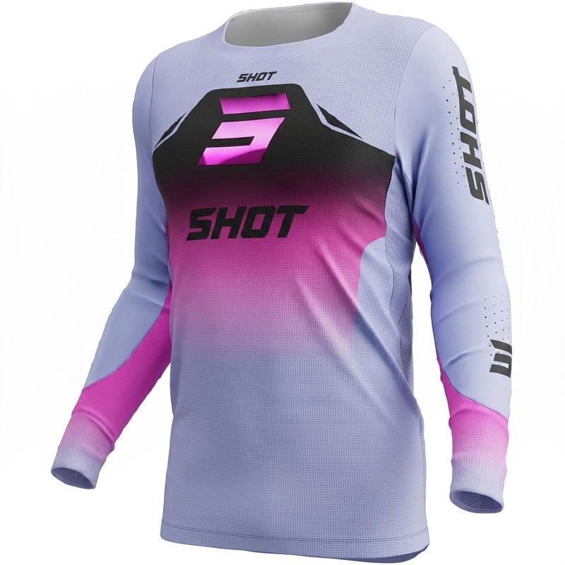 Maillot de motocross Shot Aerolite Phase violet