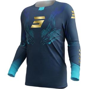 Maillot cross Shot Aerolite Volt bleu