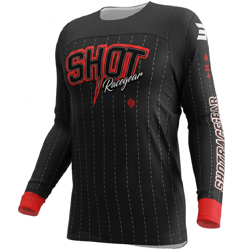 Maillot de motocross Shot Contact Dawg noir