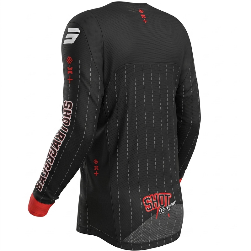 Maillot de motocross Shot Contact Dawg noir