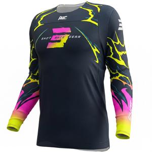 Maillot de motocross Shot Contact Rac bleu