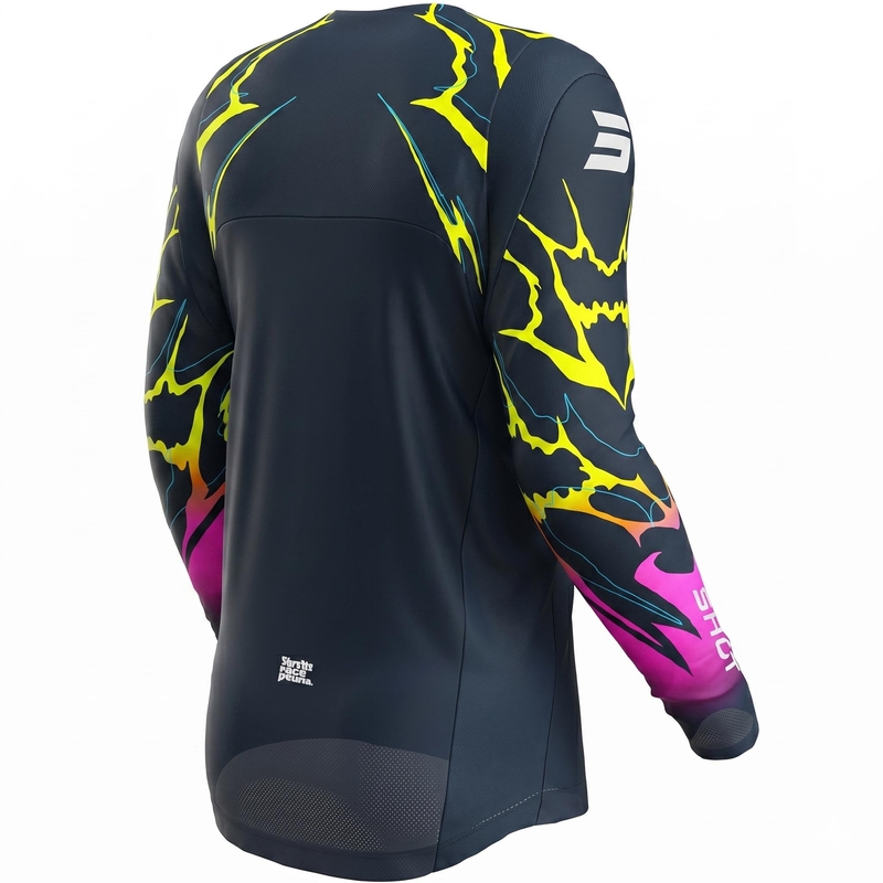 Maillot de motocross Shot Contact Rac bleu