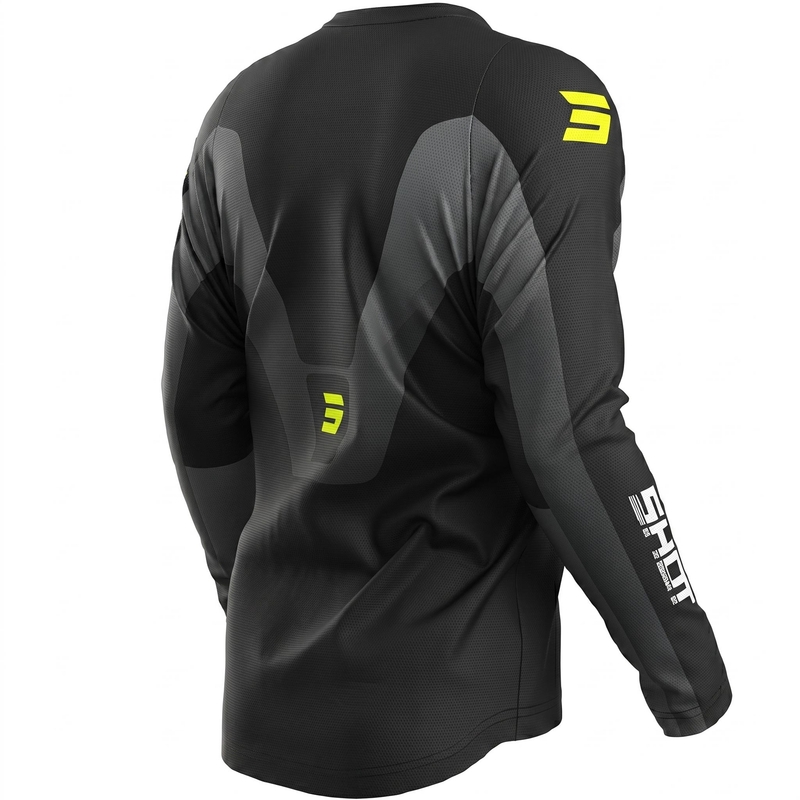 Maillot de motocross Shot Devo Struck gris