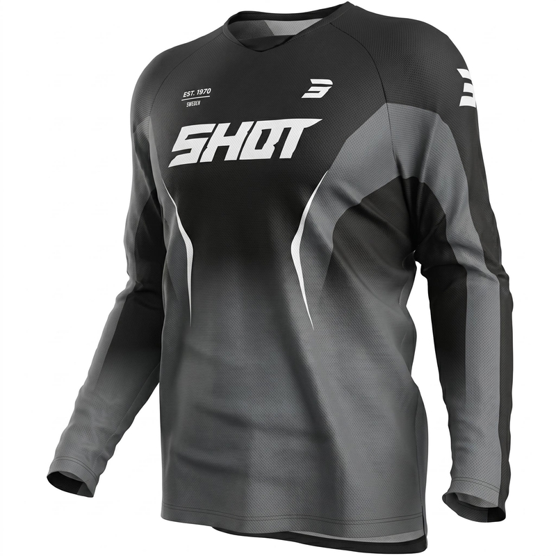 Maillot de motocross Shot Draw Clash noir
