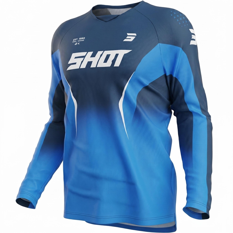 Maillot de motocross Shot Draw Clash bleu