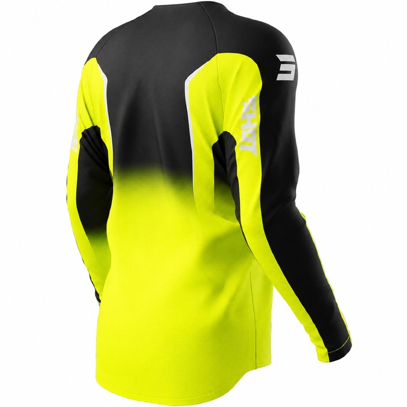 Maillot de motocross Shot Draw Clash jaune fluo