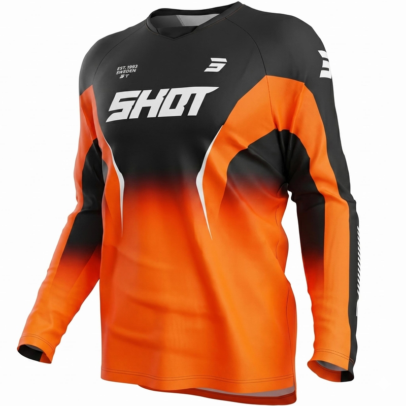 Maillot de motocross Shot Draw Clash orange