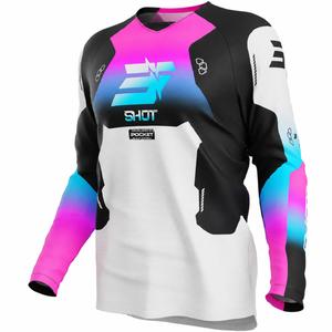 Maillot de motocross enfant Shot Draw Rocket rose