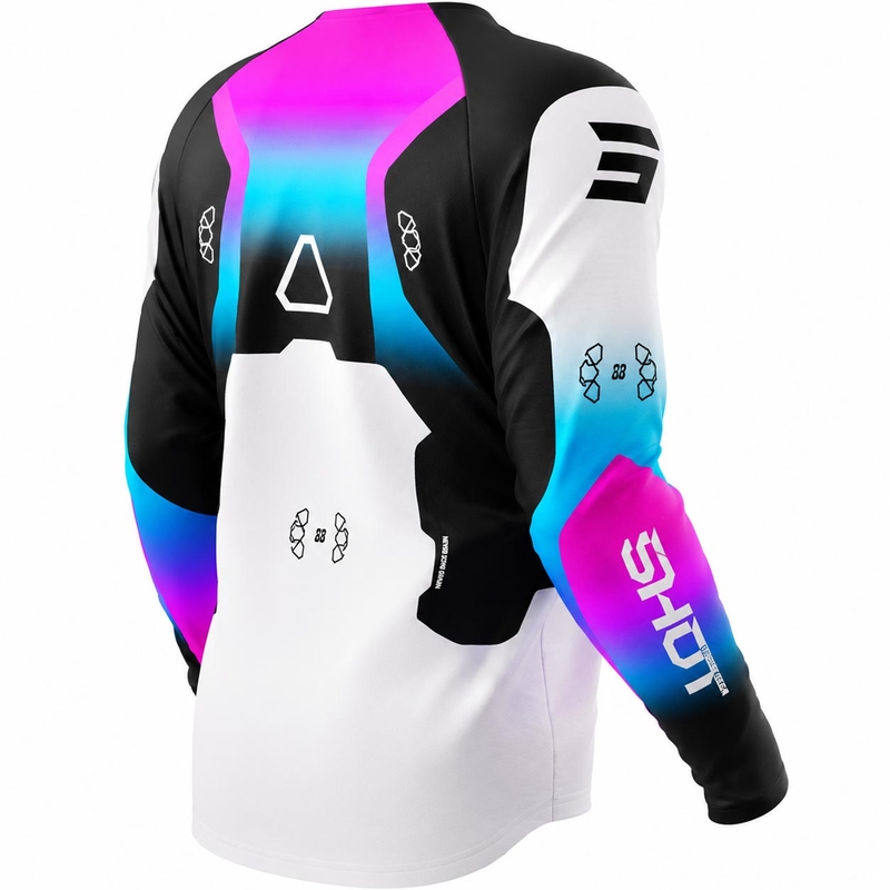 Maillot de motocross enfant Shot Draw Rocket rose