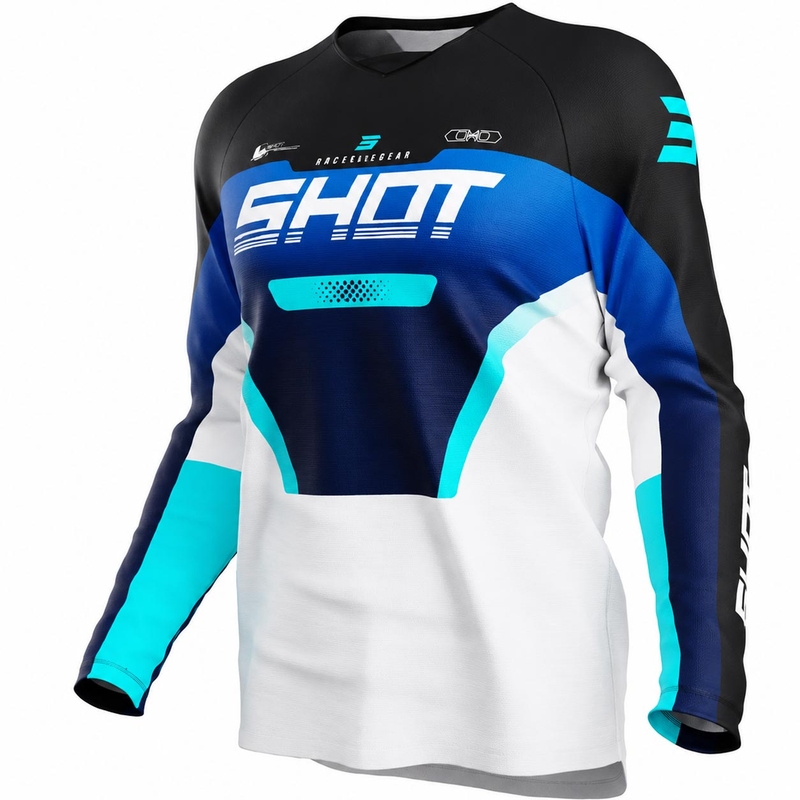 Maillot de motocross enfant Shot Draw Struck bleu
