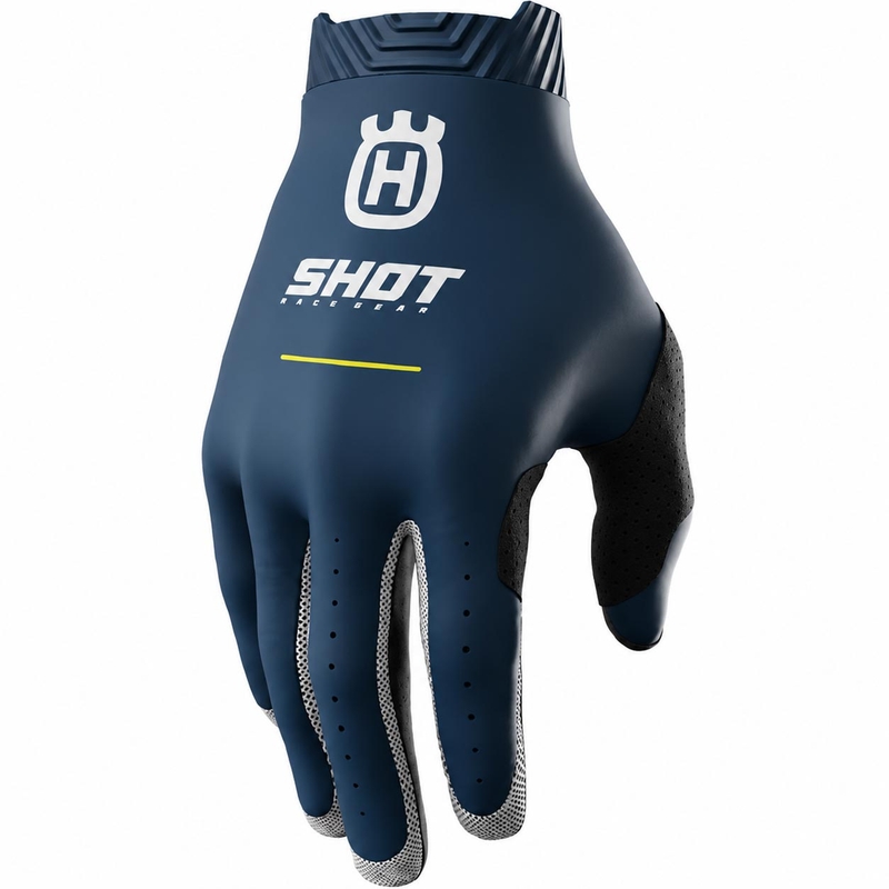 Gants moto cross Shot Lite HVA 27 bleu