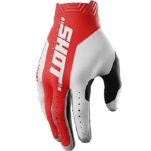 Gants de motocross Shot Lite Skin rouges