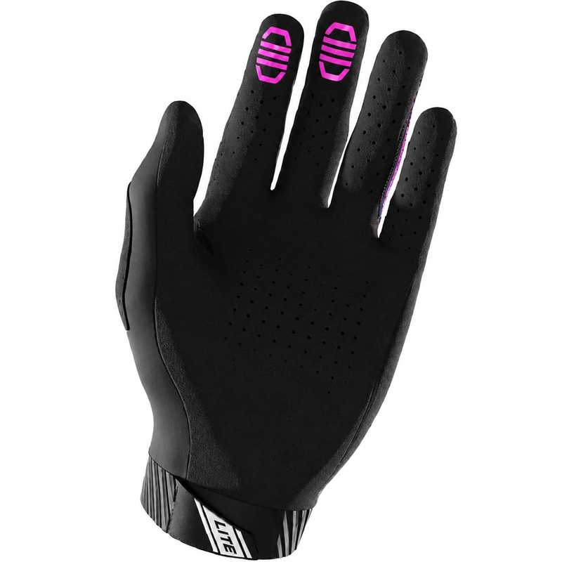 Gants de motocross Shot Lite Skin bleu-rose