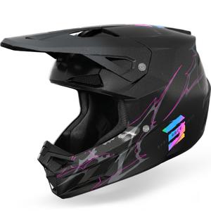 Casque de motocross Shot Speed Rac noir nacré