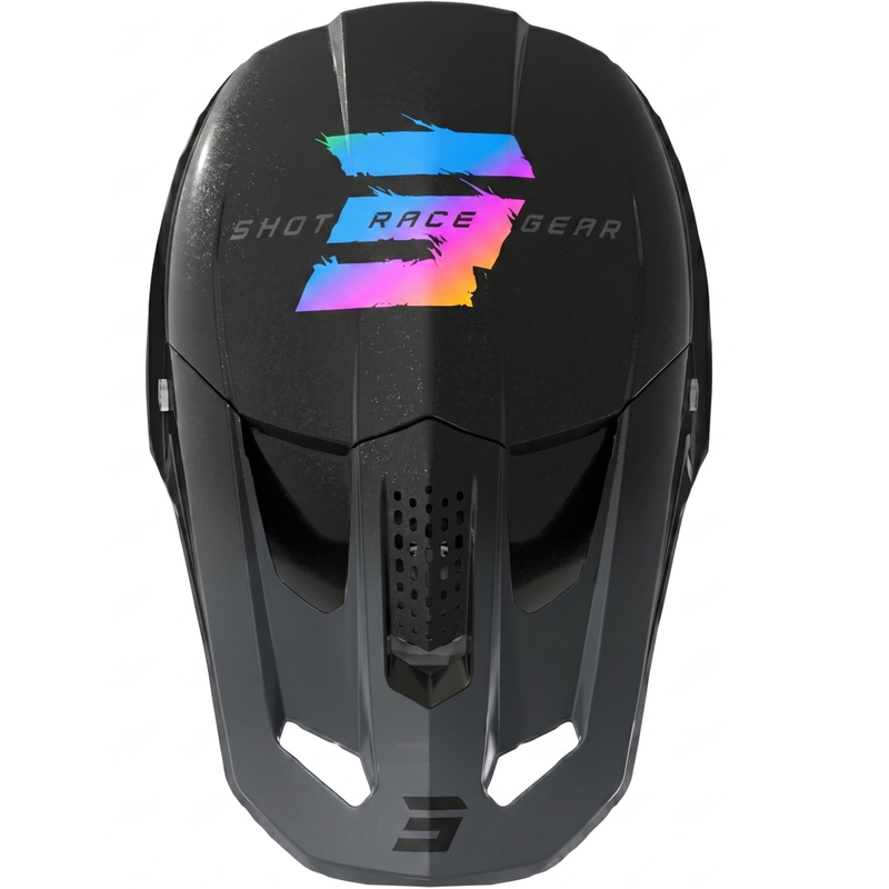 Casque de motocross Shot Speed Rac noir nacré