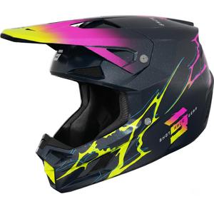 Casque de motocross Shot Speed Race bleu perle