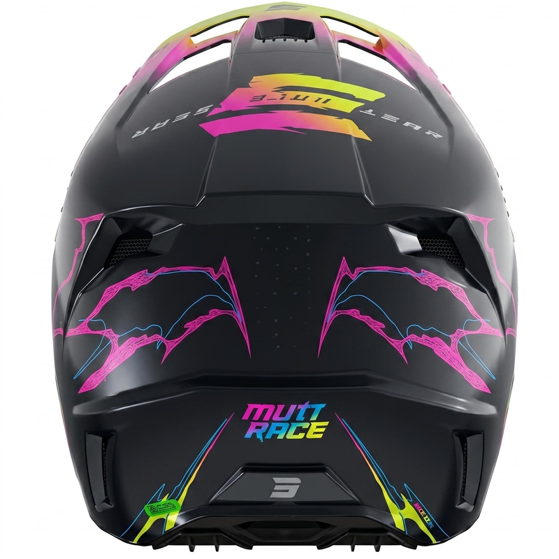 Casque de motocross Shot Speed Race bleu perle