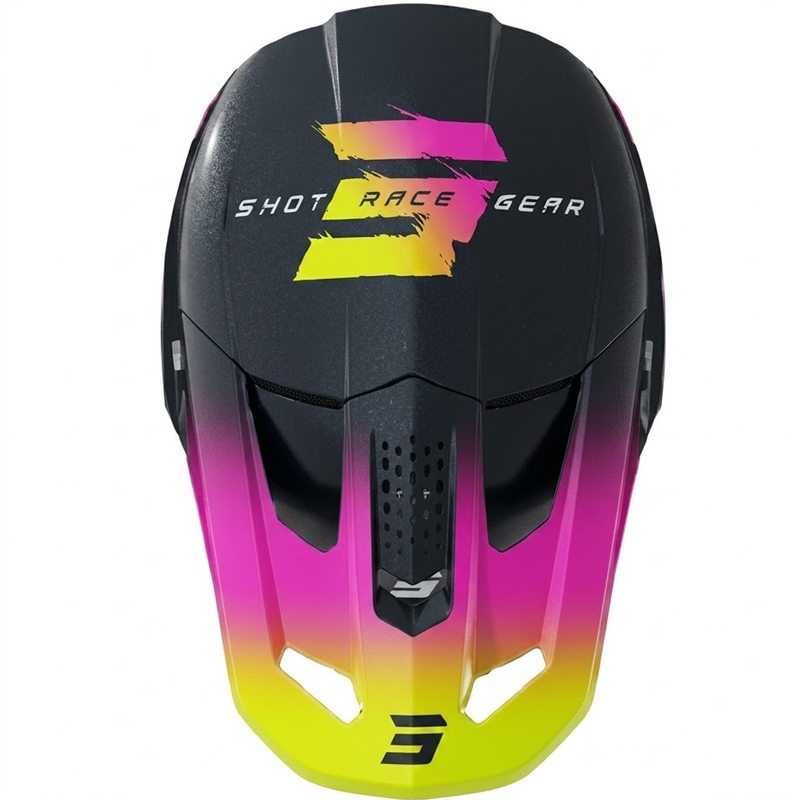 Casque de motocross enfant Shot Speed Rac bleu perle