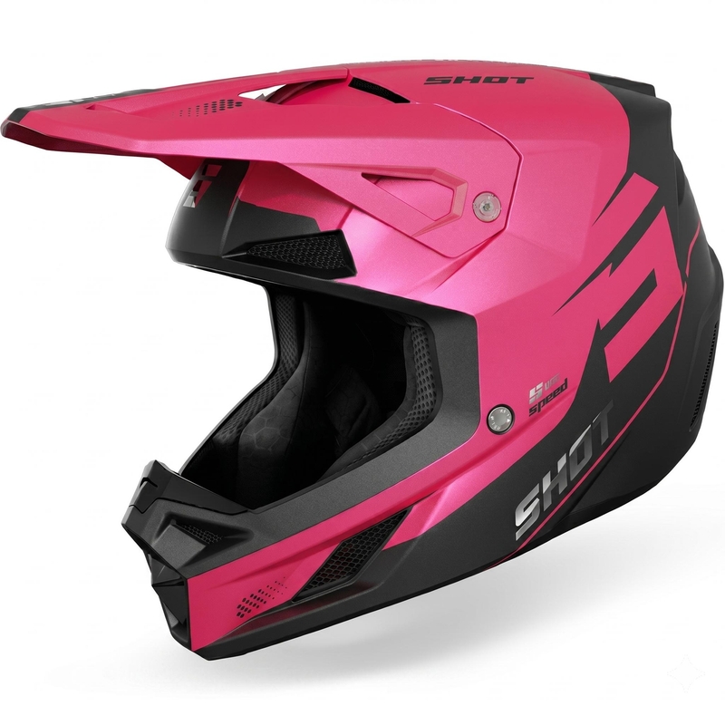 Casque de motocross Shot Speed S rose mat