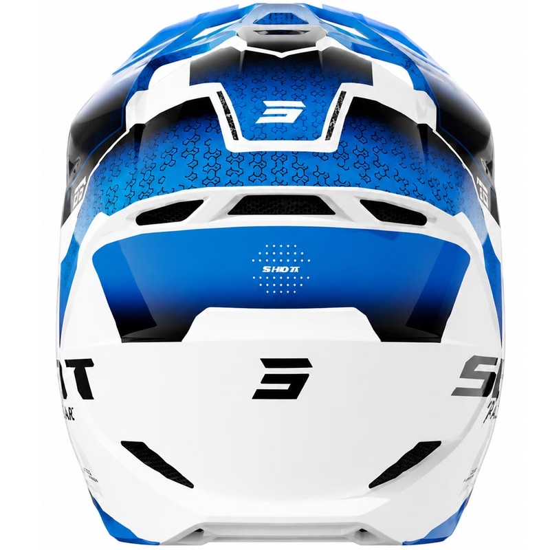 Casque de motocross enfant Shot Furious Stream bleu brillant
