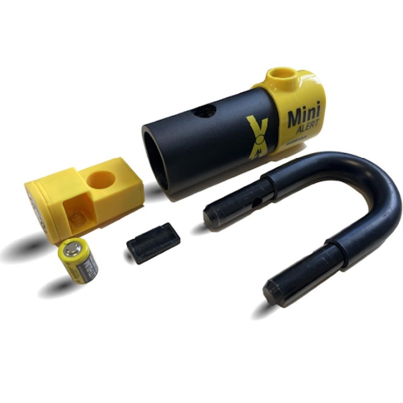 Antivol de moto à chaîne Auvray XTREM avec mini antivol en U XTREM Alert, noir