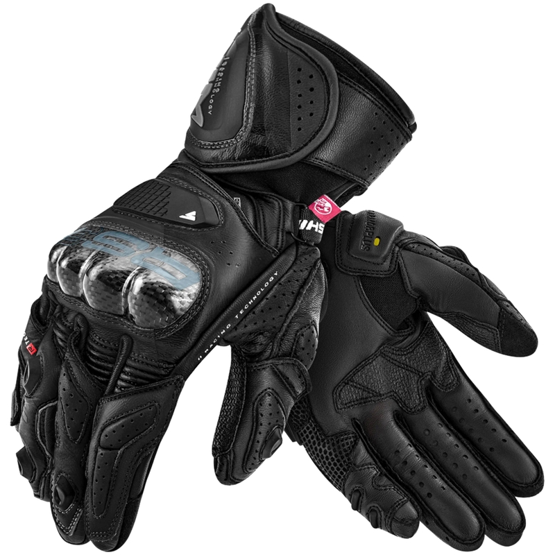 Gants de moto pour femmes Shima RS-3 noirs