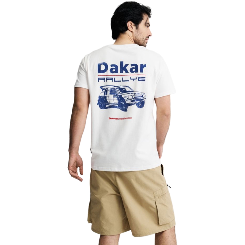 T-shirt blanc Dakar Car