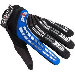 Gants de moto MX Pilot noir/bleu