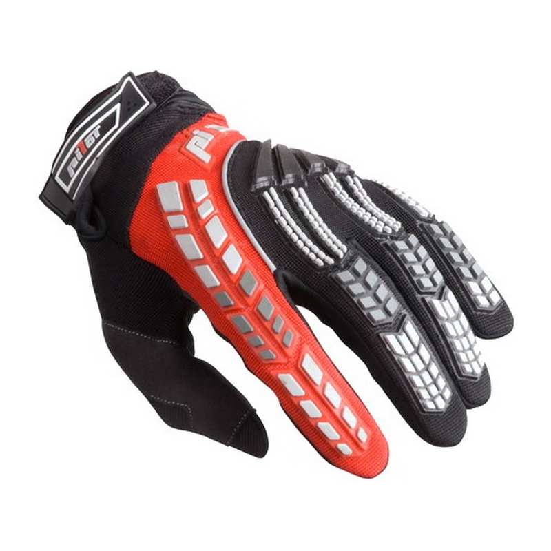Gants moto MX Pilot noir/rouge