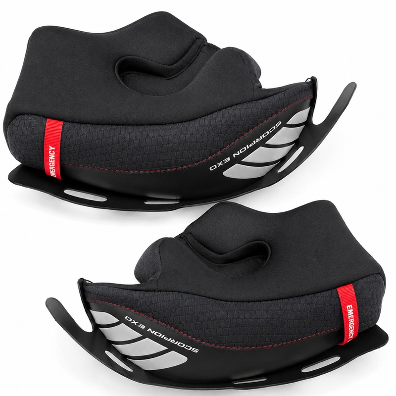 Mousses de joues imprimées pour casques de moto Scorpion EXO-1500 AIR