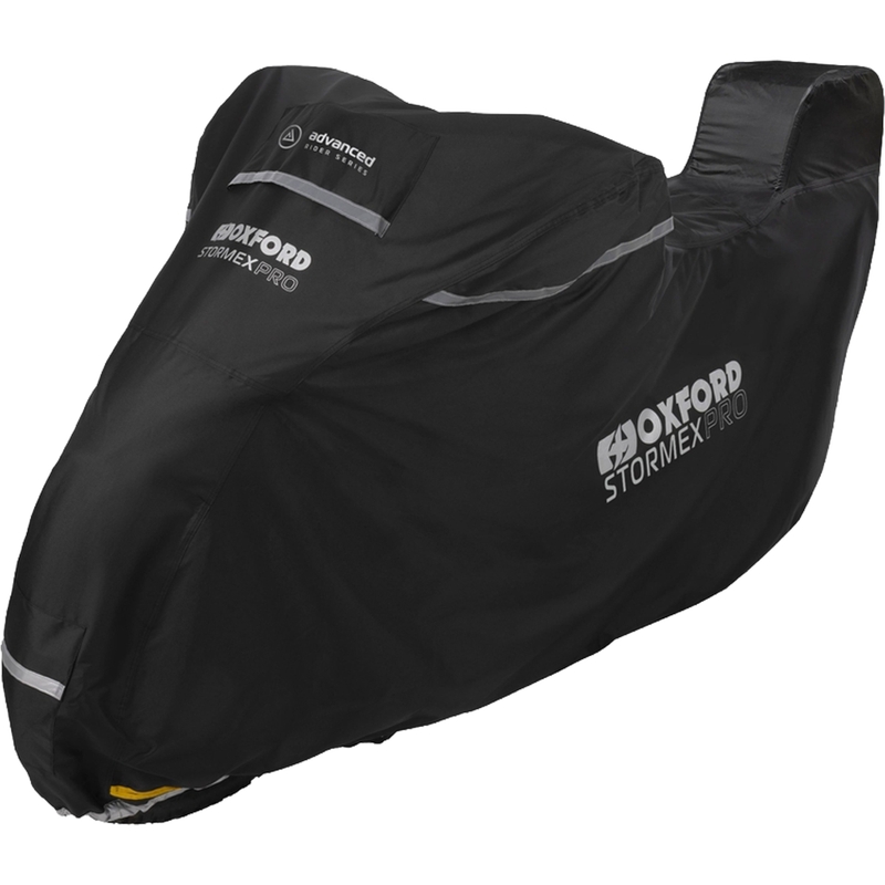 Housse de moto Oxford Stormex Pro (avec compartiment à bagages) noire