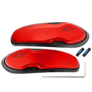 Sliders rouges pour bottes Alpinestars Supertech R/SMX PLUS/SMX-6/SMX S et SMX-1 R