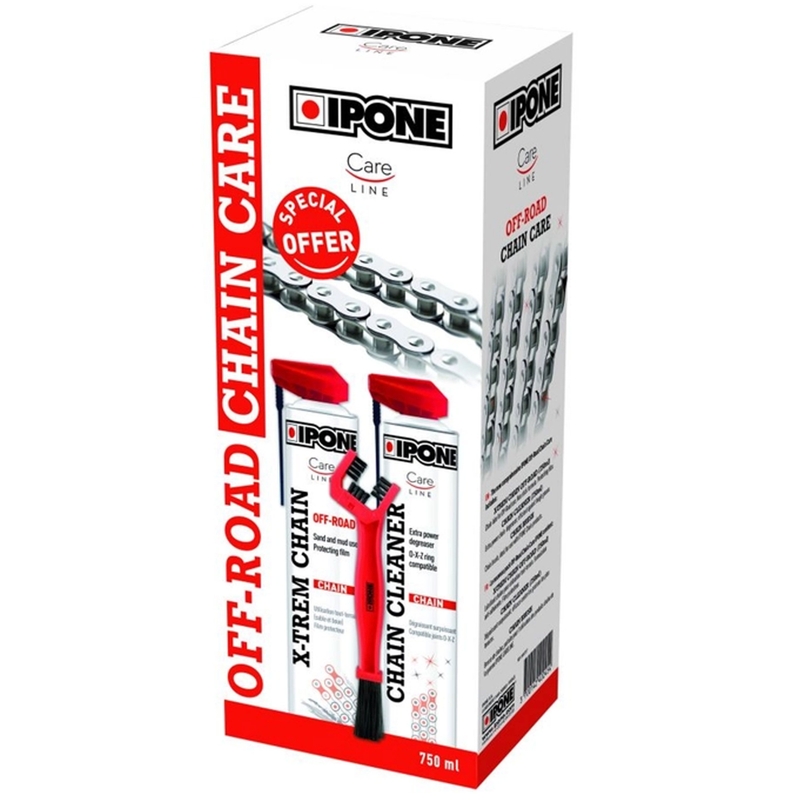 Ipone Off Road Chain Care Kit de nettoyage et de lubrification