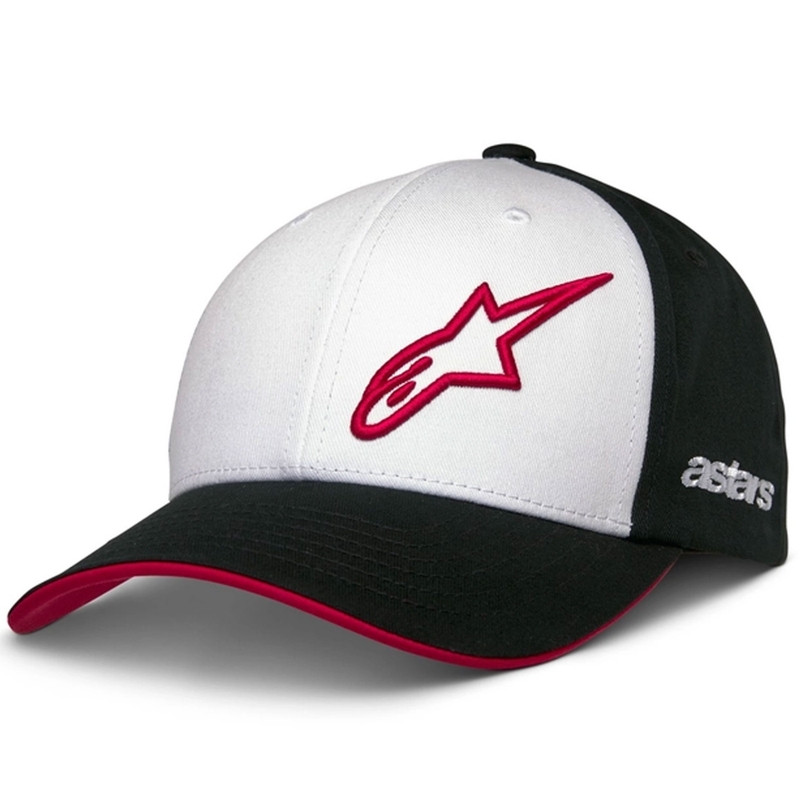 Casquette Snapback Alpinestars Sessionized blanc-noir-rouge
