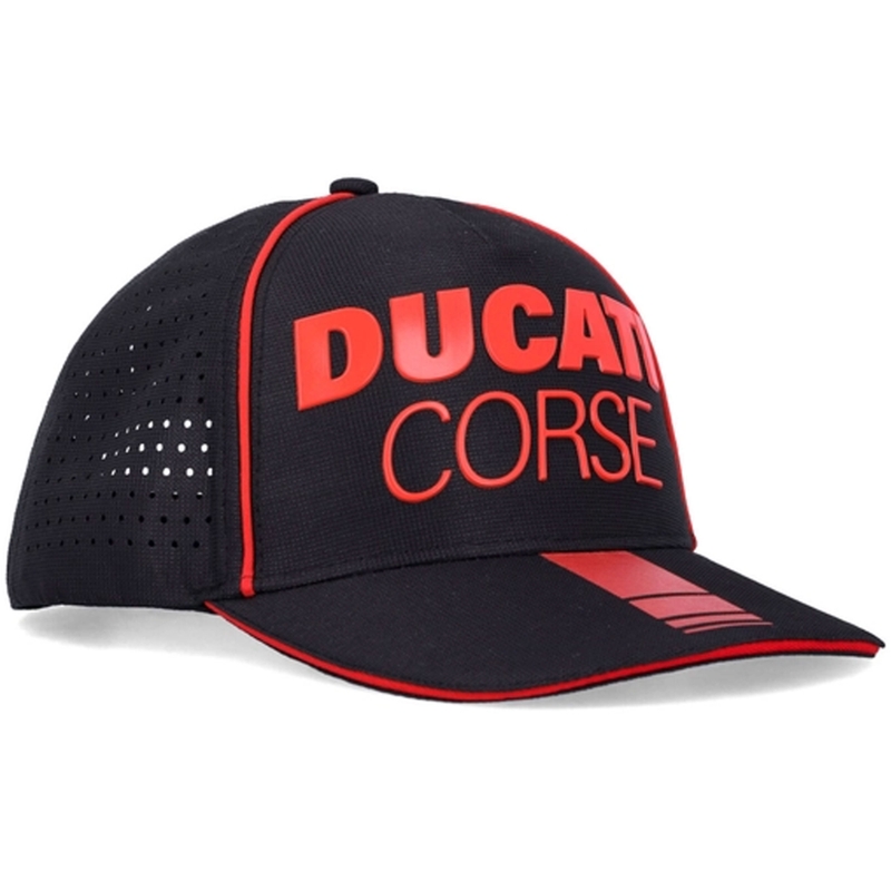 Casquette Ducati Laser Performance Midvisor noir-rouge