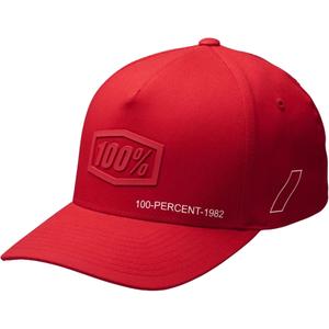 Casquette 100% Shadow Flexfit rouge