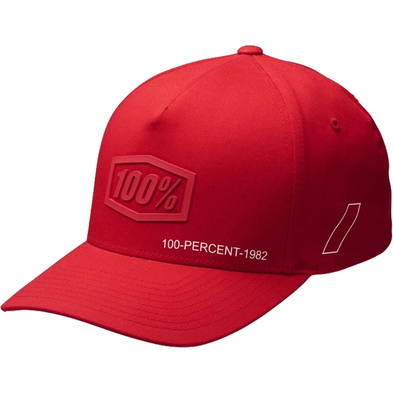 Casquette 100% Shadow Flexfit rouge