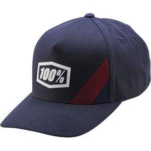 Casquette 100% Cornestone Snapback bleu-gris
