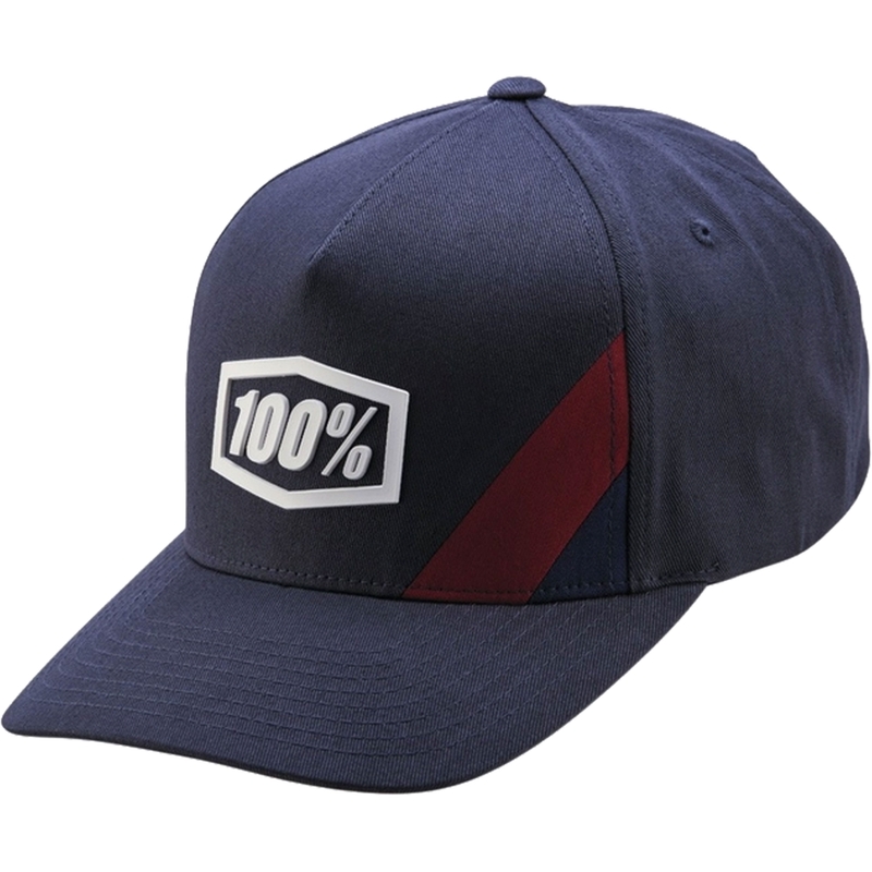 Casquette 100% Cornestone Snapback bleu-gris