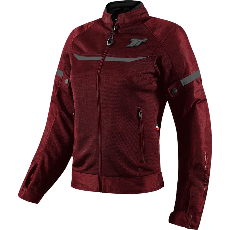 Veste de moto pour femme SEVENTY DEGREES SD-JR30.2 Mojave bordeaux