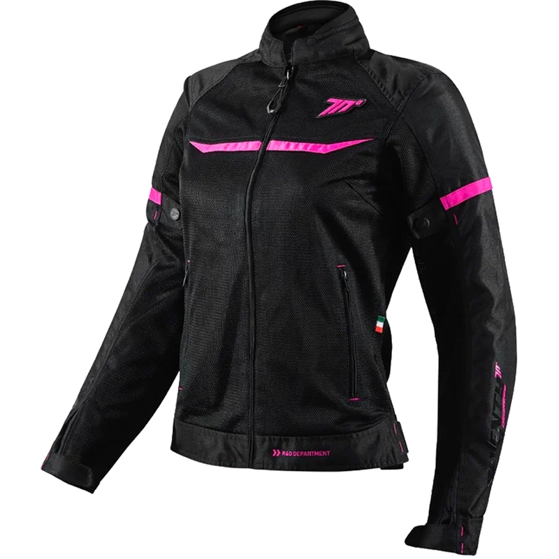 Veste de moto pour femme SEVENTY DEGREES SD-JR30.2 Mojave noir-rose