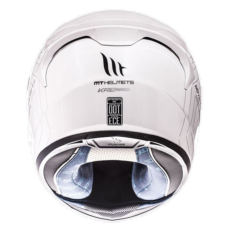 Casque moto intégral MT Kre SV blanc soldes