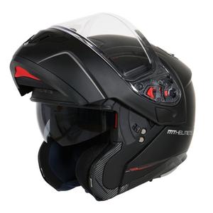 Casque moto MT Atom noir mat soldes