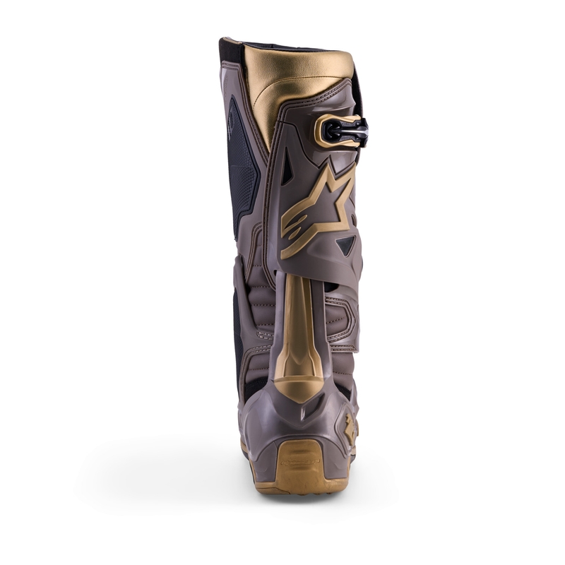 Bottes de moto Alpinestars TECH 10 Limited Edition AIR GOLD Marron Or