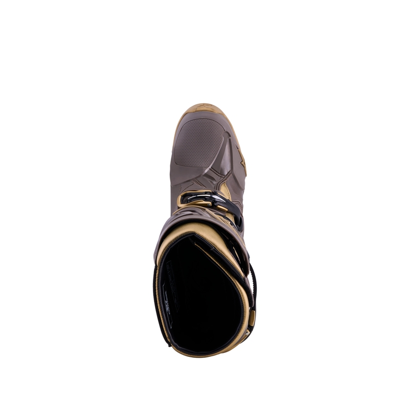 Bottes de moto Alpinestars TECH 10 Limited Edition AIR GOLD Marron Or