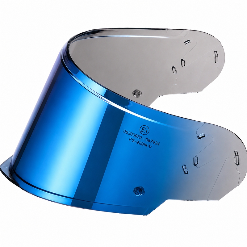 Visière pour casques Cassida Modulo 2.1 Plus Carbon avec préparation Pinlock, chrome bleu