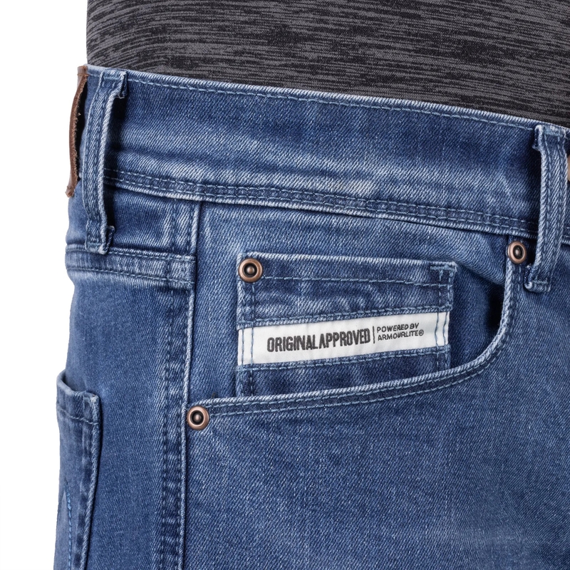 Jean de moto Oxford Original Approved Tailor AA, bleu clair