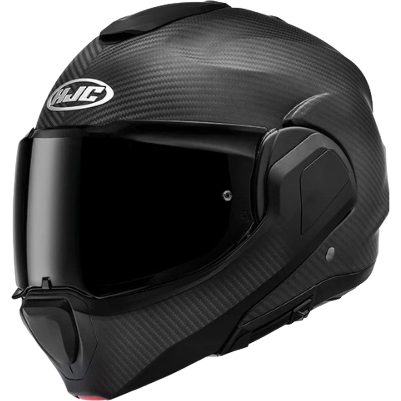 Casque de moto modulable HJC F100 CARBON noir mat